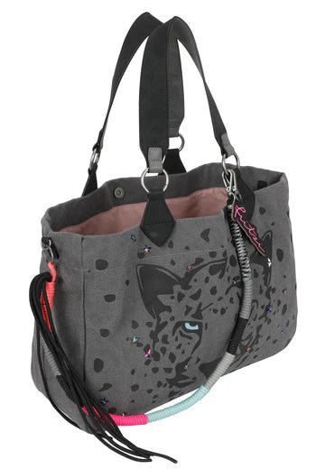 IZZY - Limited - Panther - Spotty Canvas Umhängetasche von Fritzi aus Preussen - Laure Bags and Travel