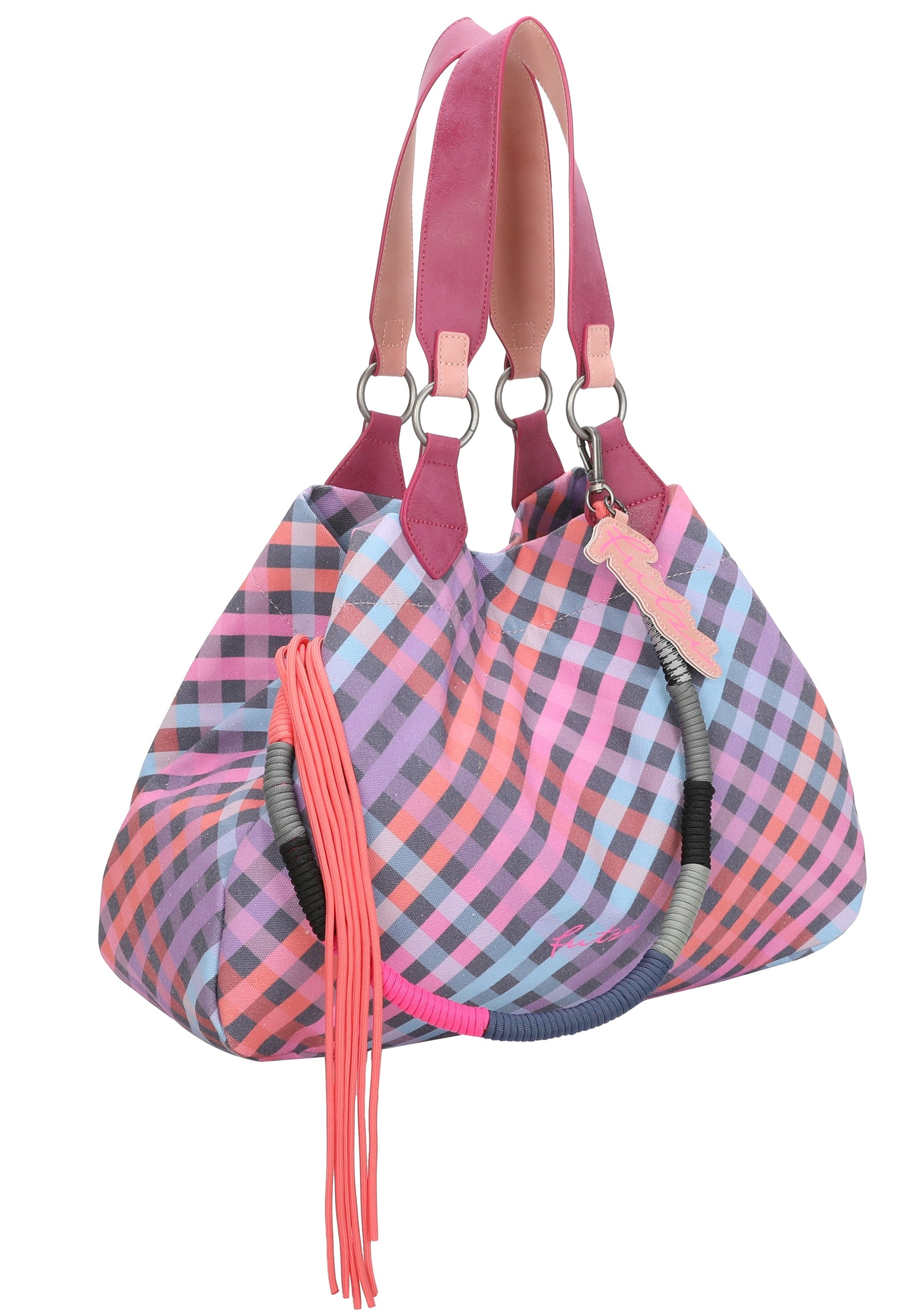 IZZY - Medium - Limited - Autumn - Check Canvas Umhängetasche von Fritzi aus Preussen - Laure Bags and Travel