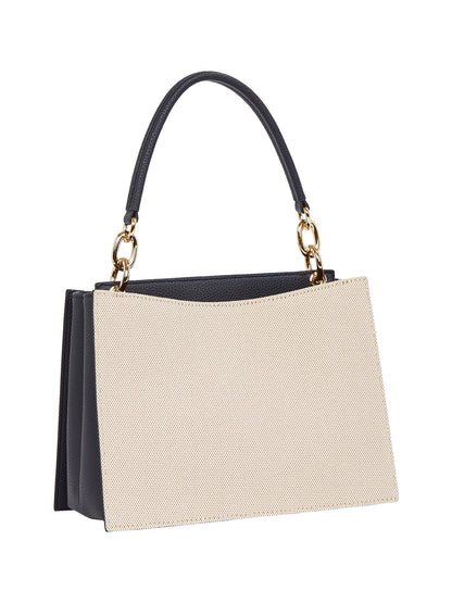 Shopper mini TH Her Canvas Stripe AW0AW17435 von Tommy Hilfiger - Laure Bags and Travel