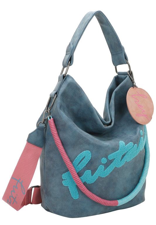 Olga-Limited-Flocked Vintage Schultertasche von Fritzi aus Preussen - Laure Bags and Travel