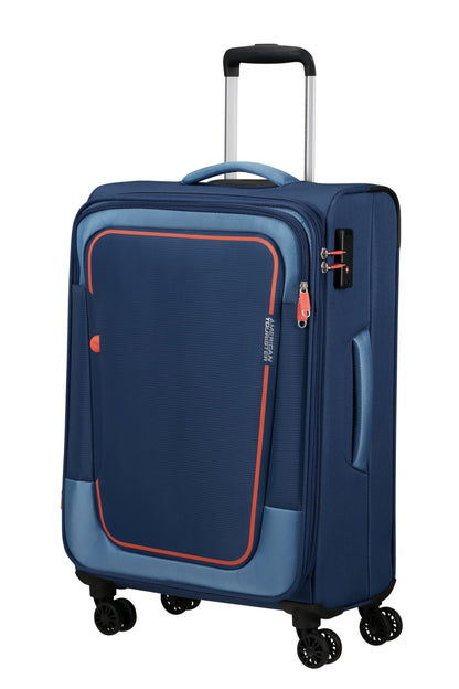 PULSONIC Spinner mit 4 Rollen Weichgepäck Koffer von American Tourister - Laure Bags and Travel