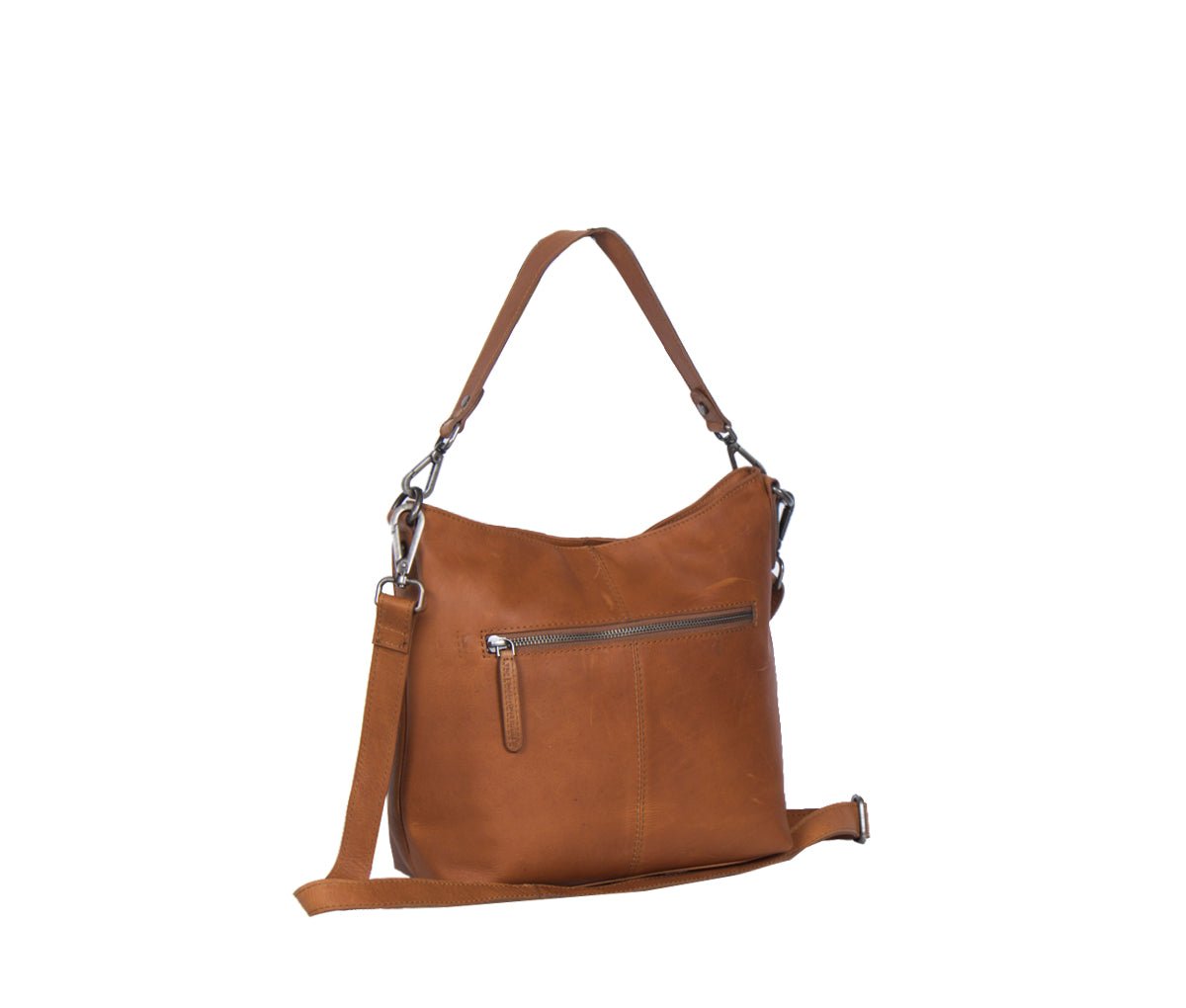 Shoulderbag / Hobo small Jen Cow Wax Pull Up - Laure Bags and Travel
