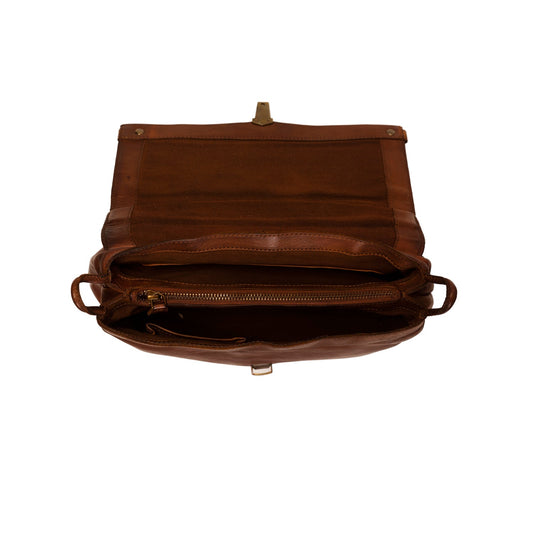 Shoulderbag Melody Soft Antique Crust Cow (Black Label) - Laure Bags and Travel
