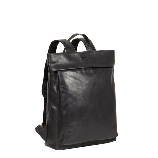 "Vesper" black backpack 32x11x40cm - Laure Bags and Travel